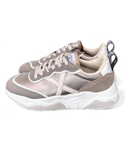 Scarpe donna Munich sneaker Wave 167 in pelle/ tessuto gold D25MU11 8770167