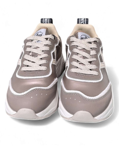 Scarpe donna Munich sneaker Wave 167 in pelle/ tessuto gold D25MU11 8770167