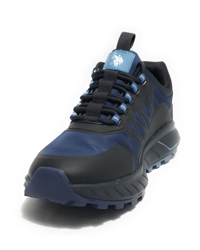 Scarpe U.S. Polo sneaker running Seth008A in ecopelle/ tessuto dark blue U25UP19