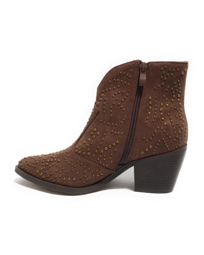 Scarpe donna Gold&gold stivale texano ecopelle marrone D25GG26 GU266