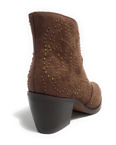 Scarpe donna Gold&gold stivale texano ecopelle marrone D25GG26 GU266
