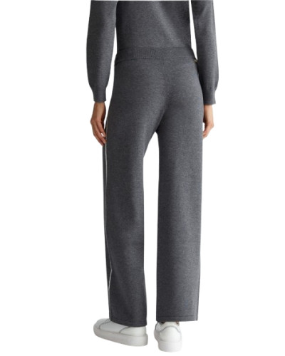 Pantalone donna Liu Jo jogging in maglia grigio antracite melange E25LJ45 TF4315 MS63L C3497