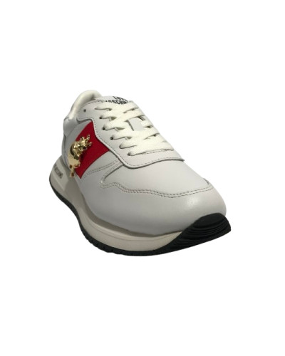 Scarpe Love Moschino sneaker Dune30 in pelle/ tessuto bianco DS25MO04 JA15373G1MIAL10A
