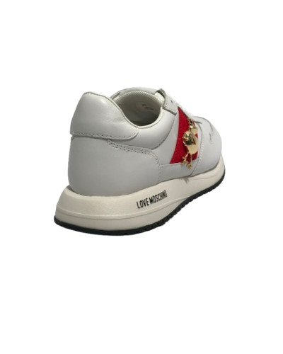 Scarpe Love Moschino sneaker Dune30 in pelle/ tessuto bianco DS25MO04 JA15373G1MIAL10A