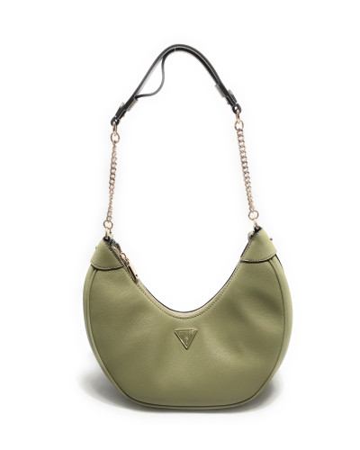 Borsa donna Guess a spalla Fedora hobo ecopelle verde sage BS25GU09 BG951901