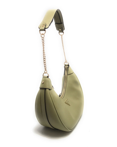 Borsa donna Guess a spalla Fedora hobo ecopelle verde sage BS25GU09 BG951901