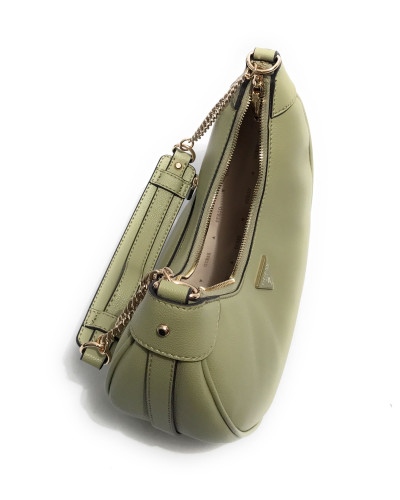 Borsa donna Guess a spalla Fedora hobo ecopelle verde sage BS25GU09 BG951901