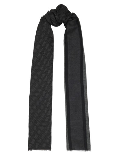 Sciarpa Guess Warsaw 4G coal multilogo CS25GU01 AM9492POL03