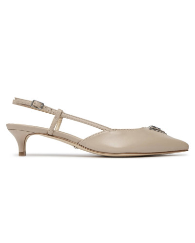 Décolleté Guess a punta Jesson tc 40 pelle taupe DS25GU02 FLPJESLEA05