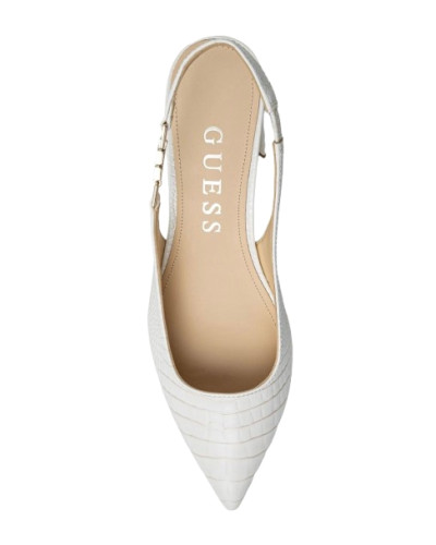 Décolleté Guess a punta Zabela tc 65 ecopelle white DS25GU05 FLPZABPEL05