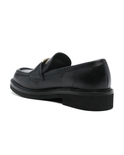 Scarpe donna mocassino Guess Shuttle loafers nero DS25GU06 FLPSHULEA14
