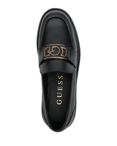 Scarpe donna mocassino Guess Shuttle loafers nero DS25GU06 FLPSHULEA14