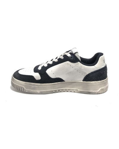 Scarpe uomo Lyle & Scott in pelle white/ navy blue U25LY01 LS300010BM03WHNV
