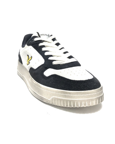 Scarpe uomo Lyle & Scott in pelle white/ navy blue U25LY01 LS300010BM03WHNV