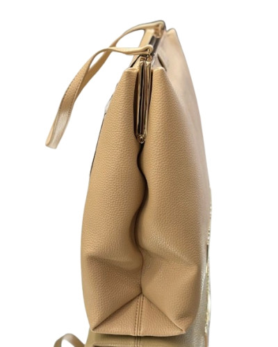 Borsa donna a mano/ spalla Love Moschino clutch ecopelle sabbia BS25MO32 JC4054PP1MLG0105