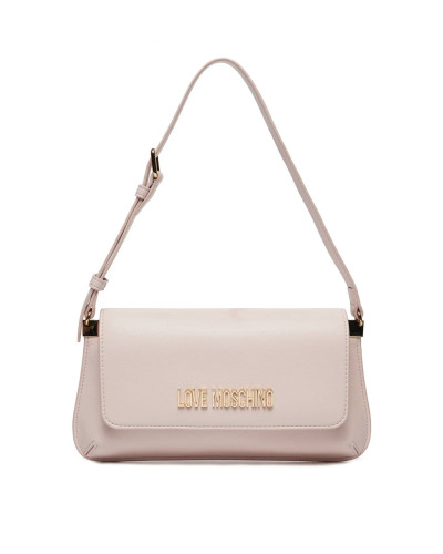 Borsa donna Love Moschino piatta a spalla in ecopelle cipria BS25MO41 JC4058PP1MLO0601