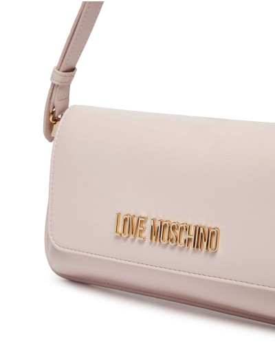Borsa donna Love Moschino piatta a spalla in ecopelle cipria BS25MO41 JC4058PP1MLO0601