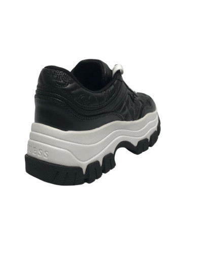 Scarpe donna Guess sneaker zeppa Brecky4 embossed black DS25GU09 FLPBR4FAL12