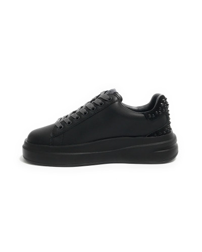 Scarpe  Guess sneaker Elbina carryover in pelle coal/ black DS25GU10 FLPVIBLEP12