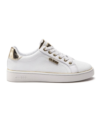 Scarpe donna sneaker Guess Beckie 4G in ecopelle white DS25GU18 FL5BEKFAL12