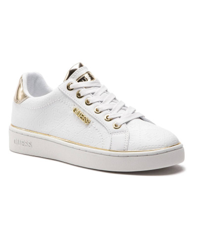 Scarpe donna sneaker Guess Beckie 4G in ecopelle white DS25GU18 FL5BEKFAL12