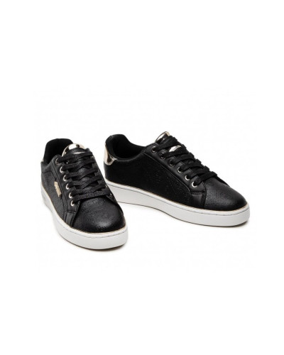 Scarpe donna sneaker Guess Beckie active lady 4g logo in ecopelle black DS25GU19 FL5BEKFAL12