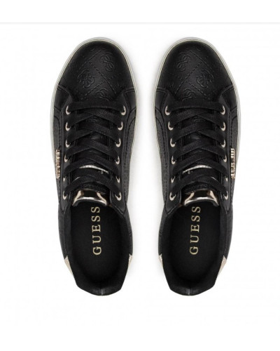Scarpe donna sneaker Guess Beckie active lady 4g logo in ecopelle black DS25GU19 FL5BEKFAL12