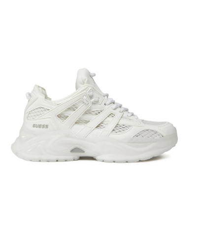 Scarpe donna Guess sneaker zeppa Belluna mesh/ ecopelle white DS25GU32 FLJBLLELE12