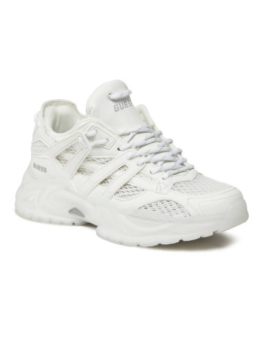Scarpe donna Guess sneaker zeppa Belluna mesh/ ecopelle white DS25GU32 FLJBLLELE12