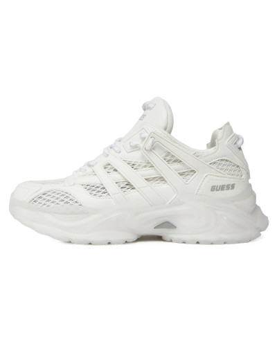 Scarpe donna Guess sneaker zeppa Belluna mesh/ ecopelle white DS25GU32 FLJBLLELE12