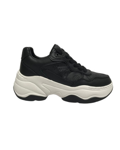 Scarpe donna Guess sneaker zeppa Hapyy embossed black DS25GU33 FLPHAPFAL12