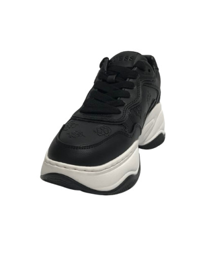 Scarpe donna Guess sneaker zeppa Hapyy embossed black DS25GU33 FLPHAPFAL12