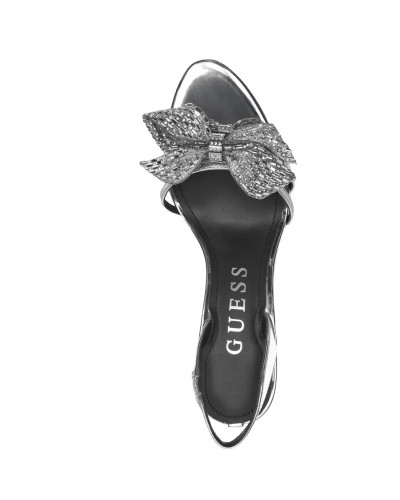 Sandalo Guess Merle TC 90 con strass silver DS25GU31 FLPMERPAF03