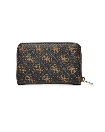 Portafoglio donna Guess zip around Laurel slg brown multilogo AS25GU12 QE8500140
