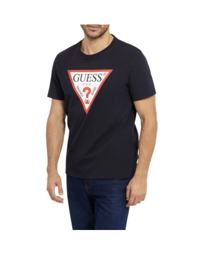 T-shirt uomo Guess logo triangolo blu ES25GU19 M2YI71I3Z14
