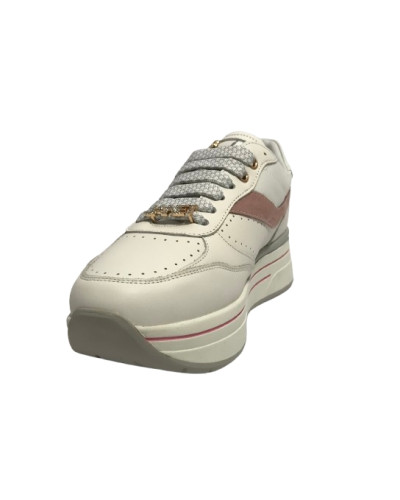 Scarpe donna sneaker Janet&Janet pelle white/ pink DS25JJ06 J-020