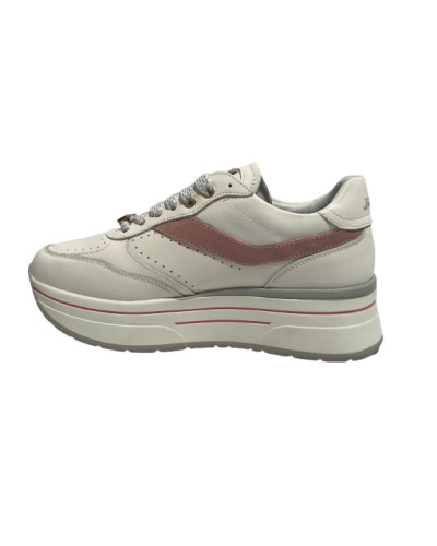 Scarpe donna sneaker Janet&Janet pelle white/ pink DS25JJ06 J-020