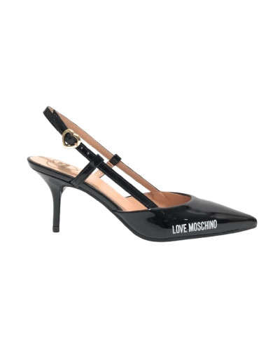 Scarpe donna Love Moschino decolleté nero vernice DS25MO06 JA10627