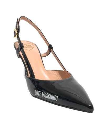 Scarpe donna Love Moschino decolleté nero vernice DS25MO06 JA10627