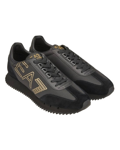 Sneaker EA7 Emporio Armani training nero/gold US25EA05 X8X101