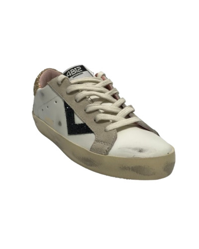 Scarpe donna 4B12 bianco/oro/nero DS25QB03 SUPRIME-D320