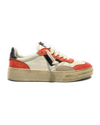 Sneakers uomo 4B12 bianco/ arancio US25QB01 HYPER-U110