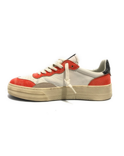 Sneakers uomo 4B12 bianco/ arancio US25QB01 HYPER-U110