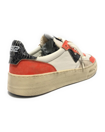 Sneakers uomo 4B12 bianco/ arancio US25QB01 HYPER-U110