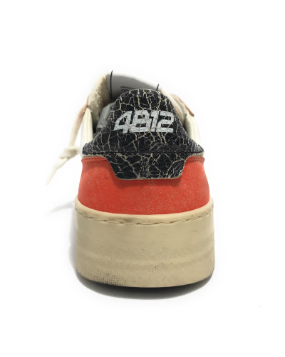 Sneakers uomo 4B12 bianco/ arancio US25QB01 HYPER-U110