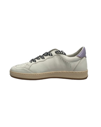 Scarpe 2B12 sneaker JRPlay-128 pelle bianco/platino/lilla ZS25QB04