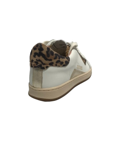 Scarpe 2B12 sneaker JRSuprime-91 pelle bianco/leo ZS25QB03