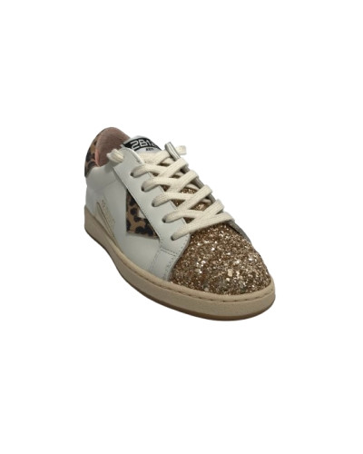 Scarpe 2B12 sneaker JRSuprime-91 pelle bianco/leo ZS25QB03