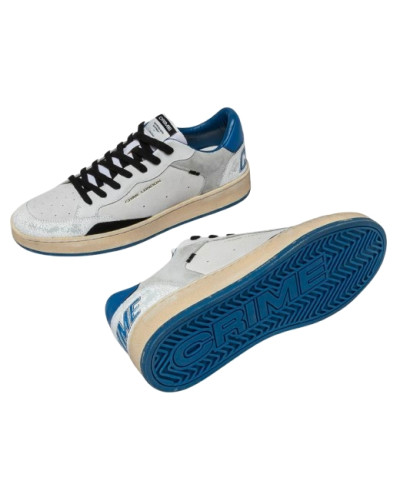 Sneaker uomo Crime London Chelsea in pelle white US25CR01 14204PP7.10