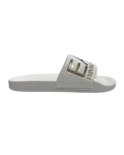 Slipper unisex EA7 Emporio Armani white/rose gold US25EA13 7X000108
